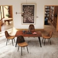 thumbnail image 3 of Homy Casa 63 inch Dining Set for 4, Large Table with Upholstered Chairs, 3 of 10