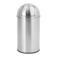 thumbnail image 1 of 1 Stainless Steel Sliding Door Ball Lid Trash Can, 1 of 9