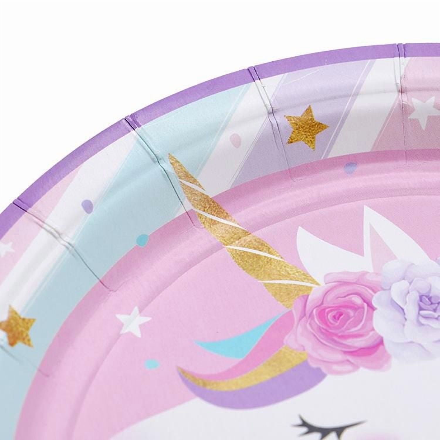 Assiettes en carton Licorne 9"