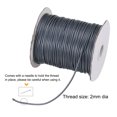 thumbnail image 3 of Unique Bargains Beading Thread Bracelet Weave Bead Craft Cord 2mm 78M/Roll (85-Yards) Decorative String, Deep Grey, 3 of 7