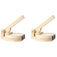 thumbnail image 1 of 2X Wood Tortilla Press Dumpling Skin Maker Presser Chapati Roti Taco Corn Maker Pressing Kitchen Gadget Accessories, 1 of 6