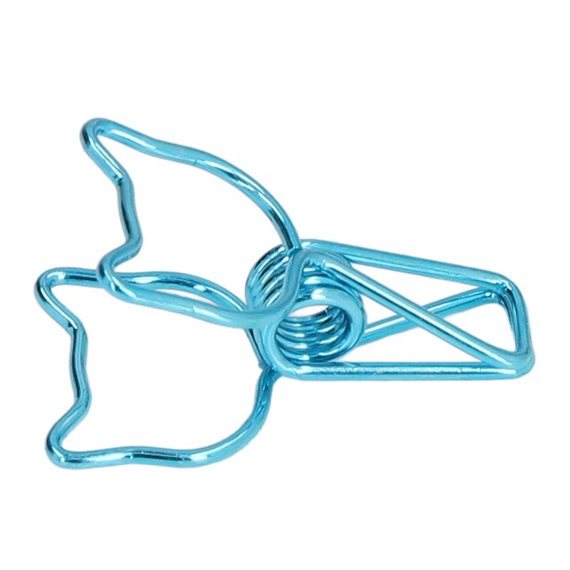 20pcs Cute Paper Clamps, Hollow Design Elegant Style Reusable Clamps Metal Clips Binder Clips for Office Home Classroom