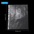 thumbnail image 2 of Unique Bargains Sheet Protectors, A4, Transparent, 100 Count, 2 of 5