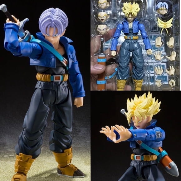 TAMASHII NATIONS Dragon Ball Z Future Trunks 5.9 Inch Articulated Action Figure with Accessories