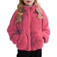 thumbnail image 1 of Kids Casual Jacket,Cute Solid Color Hoodless Stand Collar Pockets for Medium Large Children withable, 1 of 8