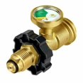 thumbnail image 1 of Haut Indicateur de Pression d'Air Compteur d'Interface Fileté Cylindre de Carburant Adaptateur en Laiton Outil de Conversion Connecteur de Mesure, 1 of 6