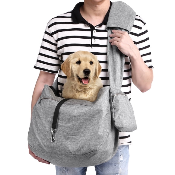 Ownpets Sac à Bandoulière pour Animal de Compagnie Grand Sac à Bandoulière pour Animal de Compagnie Sac de Transport pour Animal de Compagnie Sangle Ajustable Randonnée Voyage