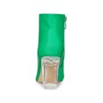 thumbnail image 2 of Unique Bargains Bottines à Talon Transparent pour Femme à Bout Pointu à Talons Épais Vert (Taille 7), 2 of 6