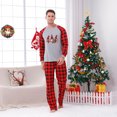 thumbnail image 2 of TopLLC Pyjamas Assortis pour la Famille avec Lutin à Carreaux Rouges de Noël, Ensembles Classiques à Manches Longues et Col Rond, Ensemble de Pyjama de Noël Ajusté en Coton, Haut et Pantalon, Adulte, Tout-Petit, Bébé, 2 of 9