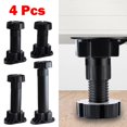 thumbnail image 4 of 4pcs Cabinet Legs Plinth Feet Adjustable Base Furniture Foot Carcase For Home, 4 of 4