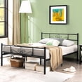 thumbnail image 2 of Costway Full Metal Platform Bed Frame with Headboard and Footboard No Box Spring Needed, 2 of 9