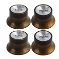 thumbnail image 1 of Electric Guitar Top Hat 2 Volume & 2 Tone Knobs for Gibson EPI LP ST Guitars, 1 of 7