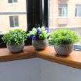 thumbnail image 2 of Mistaha 3Pcs Mini Artificial Potted Plants Faux Green Grass Pot Simulation Greenery Decor for Home Office Desktop Decoration, 2 of 8