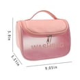 thumbnail image 3 of TopLLC Storage Bins Translucent Cosmetic Bag, Cosmetic Bag Set Frosted Translucent PVC With Zipper Handle Portable Travel Bag, Hangable And Handy Cosmetic Bag Storage Bags, 3 of 7