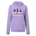 thumbnail image 4 of Penkiiy Hoodies pour Femmes Mode Décontractée Blouse à Manches Imprimées Pull à Capuche Violet Y2K Vêtements, 4 of 6