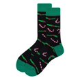 thumbnail image 1 of Black Socks Christmas Halloween Cute Print Letter Short Socks Large Womens Socks, 1 of 2