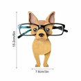 thumbnail image 4 of Dog-Shaped Tabletop Eyeglass Frame for Desktop Decor – 10.5 cm Wide Resin Animal Desk Accessory with Non-Slip Base, 4 of 5