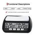 thumbnail image 4 of Eccomum 3-in-1 Multipurpose Portable Professional Chess Clock Digital Chess Timer Game Timer, 4 of 7