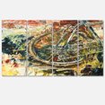 thumbnail image 2 of Mountain Bike Oil Painting - Abstract Canvas Artwork, 2 of 3