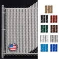 thumbnail image 1 of Gray Wave Slat (9 Colors Available) Single Wall Bottom Locking Privacy Slat for a 8 ft high Chain Link Fence (Slat Length 92.5", Gray), 1 of 4