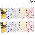 thumbnail image 2 of 10PCS Gift Bag Multipurpose Decorative Gilding Star Gift Tote Bag Paper Gift Bag, 2 of 10