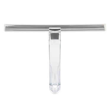 Era Vetro Shower Squeegee, Single Blade, Acrylic with Hanging Hook,  10x7.50in