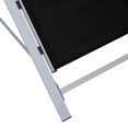 thumbnail image 5 of vidaXL Chaise Longue Textilène et Aluminium Noir, 5 of 5