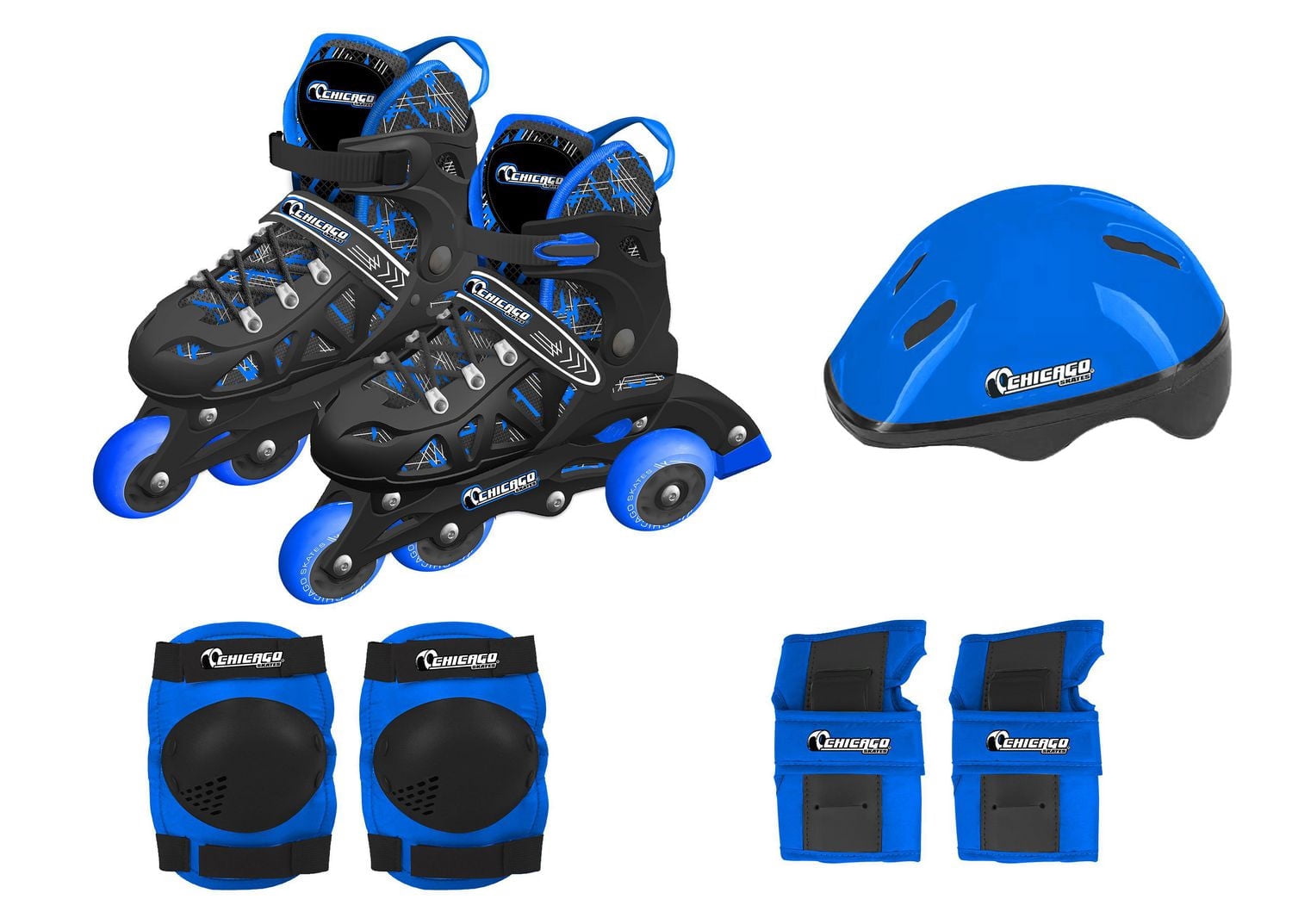 Chicago Skates - Ensemble combiné de patins à roues alignées  réglables