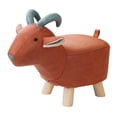 thumbnail image 4 of Repose-pieds Animal Repose-Pieds Chaise pour Changer de Chaussures Pouf Multifonction Mignon pour Pièce Mouton Rouge, 4 of 8