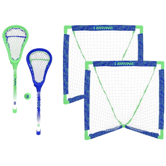 Ensemble de Lacrosse Brine avec 2 buts, 2 bâtons et 1 balle