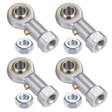 Unique Bargains 4 Packs PHSB4 1/4 Pieds Roulement d'Extrémité de Tige 1/4 Pieds-28 UNF Filetage à Droite Femelle, Extrémité de Tige en Acier Inoxydable avec Écrous à Queue