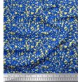 thumbnail image 1 of Soimoi Blue Poly Georgette Fabric Aboriginal Mosaic Printed Fabric 1 Yard 52 Inch Wide, 1 of 3