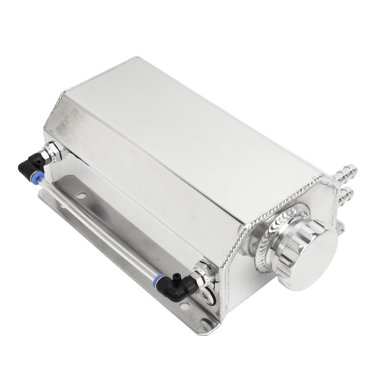 Coolant Reservoir Tank, Durable Aluminium Alloy Coolant Overflow Tank 2L Capacity Universal Radiator Expansion Tank Replacement Reservoir Recovery Water Tank Bottle for Most Cars
