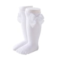 thumbnail image 1 of SUNSIOM Baby Girls Cotton Long Socks Solid Color Big Bow Knee High Stocking, 1 of 4