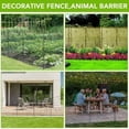thumbnail image 3 of 1 Package [Premium Project] Metal Outdoor Fence 10 Pieces Without Door, Inner Arc Design, 10 Mesh Pieces + 10 Round Head Ground Plugs + 1 6-Point Wooden Hammer, 3 of 9