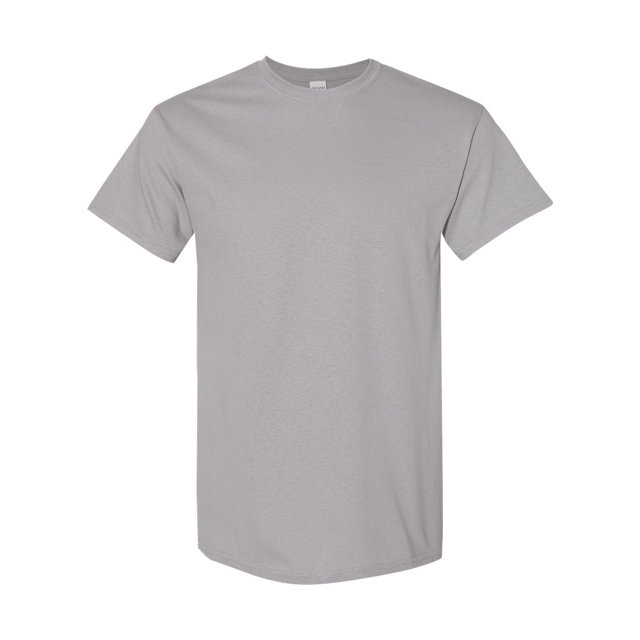 T-Shirt en Coton Épais, 2TG, Gravier