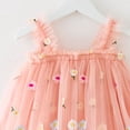 thumbnail image 4 of JDQJBZ Robe Sans Manches pour Filles, Tutu en Maille à Fleurs Brodées, Tenue de Fête pour 1 à 7 Ans, 4 of 5