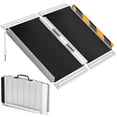 thumbnail image 2 of Kojooin Folding Aluminum Wheelchair Ramp, Portable Non-Slip Threshold Ramp for Home Steps, Doorways, Curbs and Scooters, 2 of 8