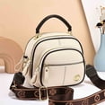 thumbnail image 1 of Adjustable Wide Shoulder Strap Leather Bag Hundred Bag Ladies Shoulder Bag, 1 of 2