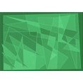 thumbnail image 1 of Ahgly Company Tapis d'Intérieur Rectangulaire Transitionnel Vert Néon Lavable à la Machine, 2 Pieds x 3 Pieds, 1 of 7