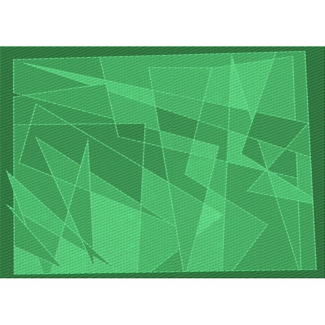 Ahgly Company Tapis d'Intérieur Rectangulaire Transitionnel Vert Néon Lavable à la Machine, 2 Pieds x 3 Pieds