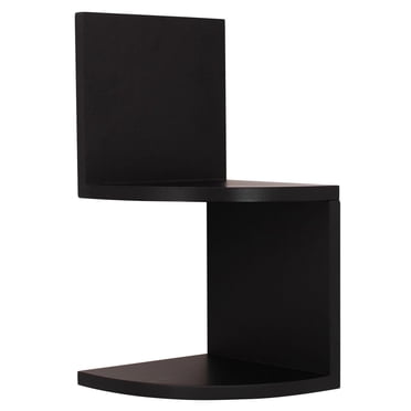 hometrends Black Corner Shelf Set