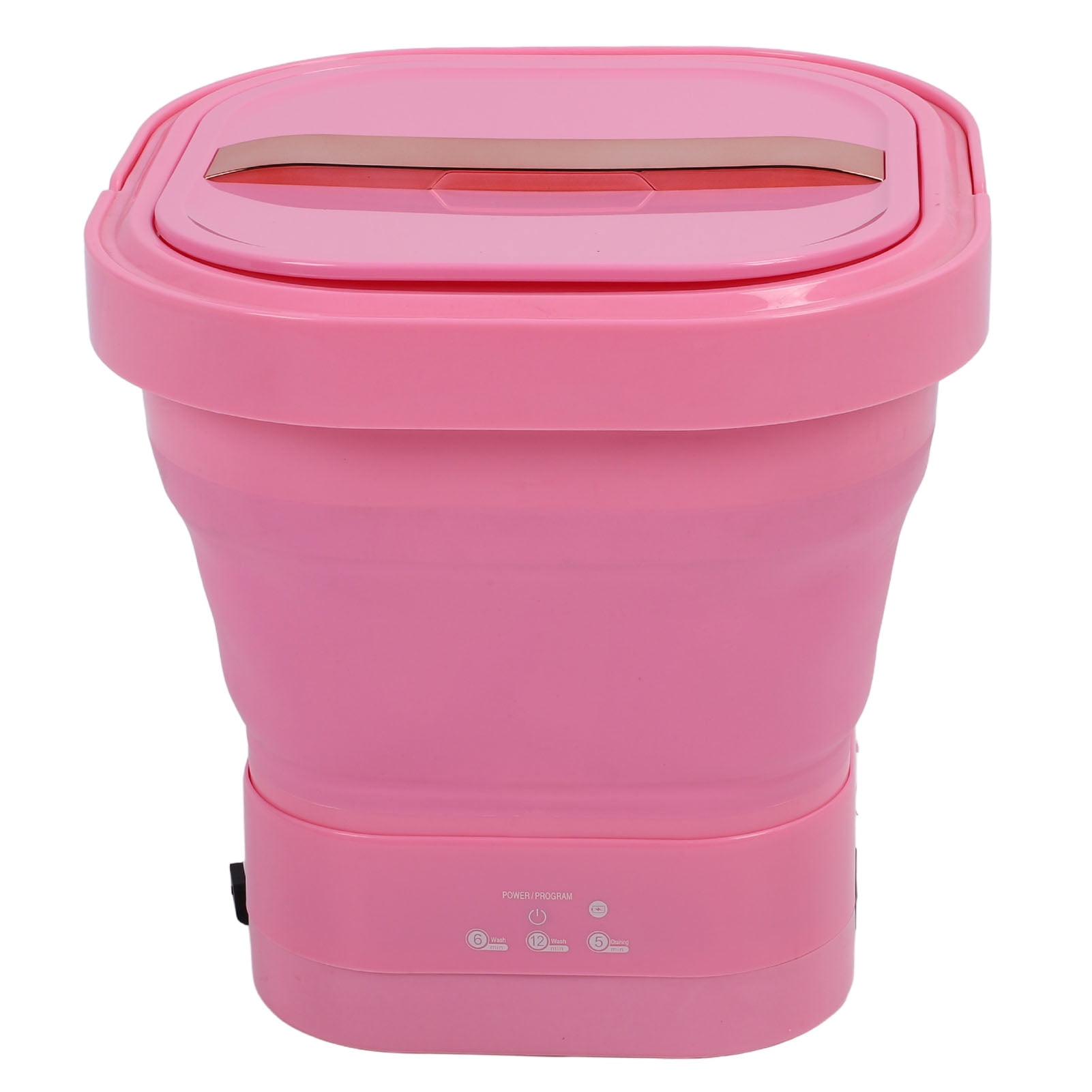 Mini Portable Bucket Washer, Powerful Compact Folding Washing Machine, Clean & Spin Dry, Light Clothes Laundry for Travel Camping Apartment, Rechargeable Small Washer