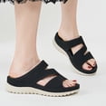 thumbnail image 3 of IUJSOY Walking Sandals for Women Lightweight Mesh Open Toe Comfort Footbed Platform Slip on Shoes, 3 of 7