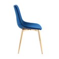 thumbnail image 3 of Domina Black velvet Dining Chair Set of 2, 3 of 7