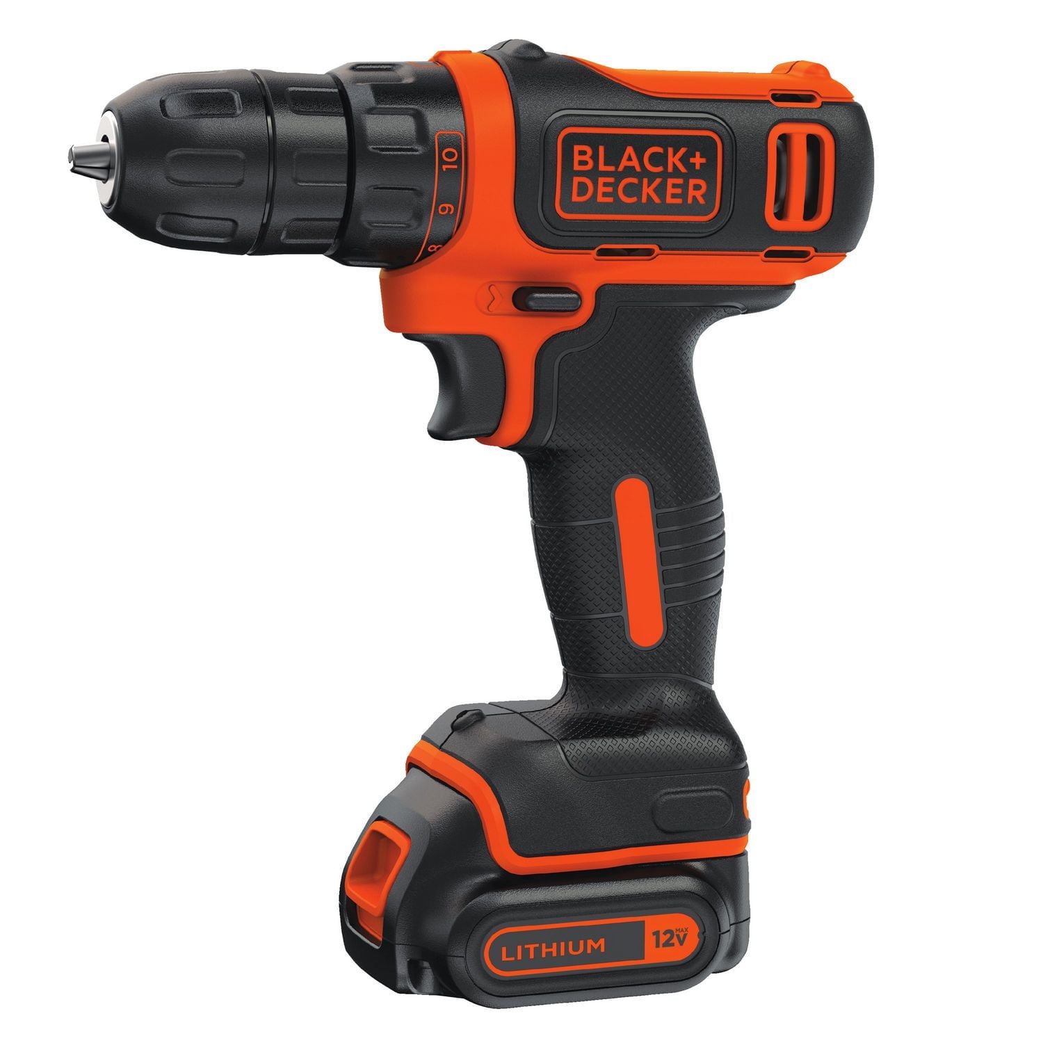 BLACK+DECKER 12V MAX* Lithium-Ion Cordless 3/8-inch Drill with Battery 1.5Ah and Charger