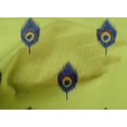 thumbnail image 4 of oneOone Cotton Poplin Fabric Peacock Feather Ikat Print Fabric BTY 56 Inch Wide, 4 of 4