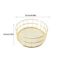 thumbnail image 4 of Ruiboury Luxury Cosmetics Storage Basket With Good Ventilation Modern Style And Scratch-Proof Coating Books Gold, 4 of 6