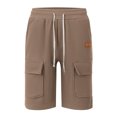 thumbnail image 5 of Styesk Shorts pour Hommes Couleur Unie Mode Décontractée avec Poches Taille à Lacets, 5 of 5