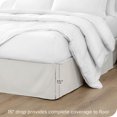 thumbnail image 2 of Bare Home Jupe de Lit Double Brossage - Premium 1800 Collection - Retombée de 15 Pouces - Double, Crème, 2 of 4